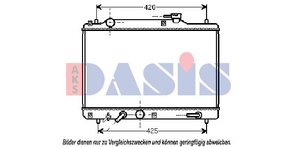 AKS DASIS Радиатор, охлаждение двигателя 320013N